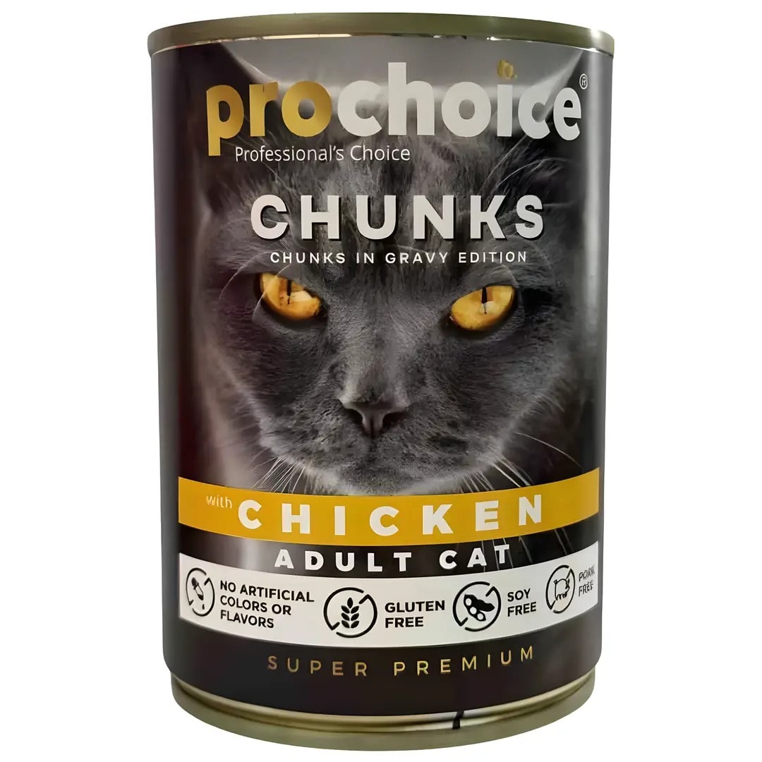 ProChoice Tavuk Parçalı Gravy Yetişkin Kedi Konservesi 400 Gr